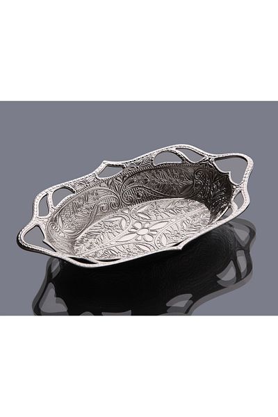 ihvanonline Silver Oval Date - Sugar Bowl and Turkish Delight Bowl