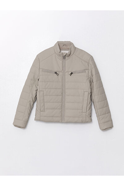 LC Waikiki Lcw Stand Collar Boy's Leather Look Coat