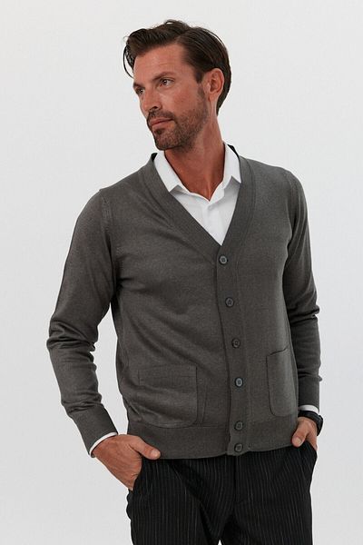 Livio Ferri Men's Knitwear Cardigan - Standard Fit, Pocket Sweater