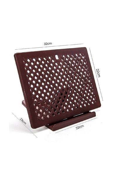 İhvan Suport pentru tabletă și cărți Coran Rahlesi din plastic pentru birou, maro