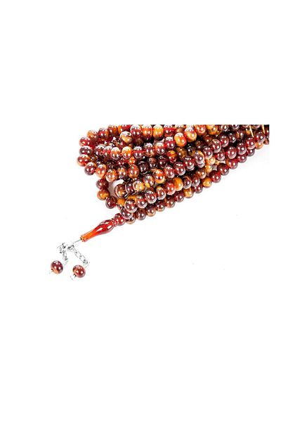 İhvan 500 Prayer Beads Set - Brown and Yellow (PCS)