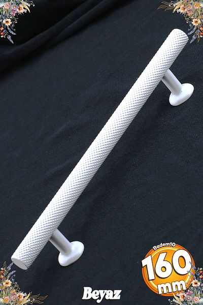 Badem10 Doruk (PREMIUM) Metal alb 160 mm - 16 cm Mobilier Bucătărie Sertar Dulap Mânere albe Mâner Mâner