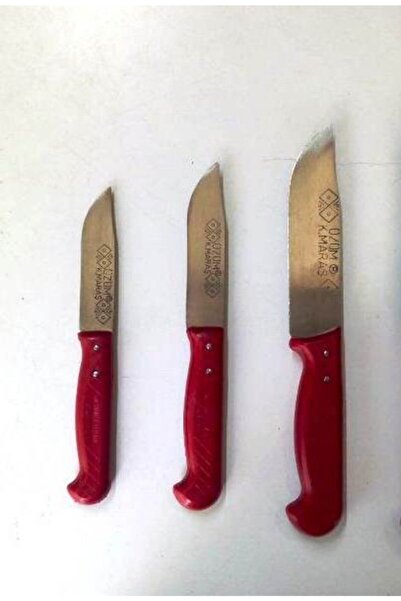 Üzüm Kahramanmaraş Paslanmaz Dövme Çelik 3'lü Bıçak Seti