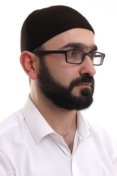 ihvanonline Тъмнокафява зимна молитвена шапка Orlon с диамантена шарка