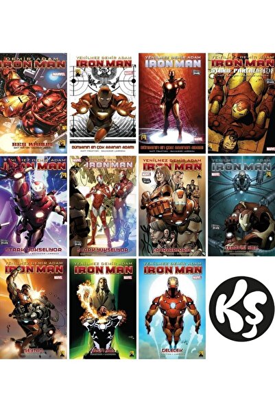 Arka Bahçe Yayıncılık demir adam / ironman 1-2-3-4-5-6-7-8-9-10-11 çizgi roma...
