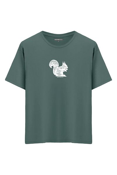 Mounte Bianca Unisex Squirrel - Μπλουζάκι Oversize