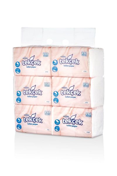 TMO 6 Pack Single Toilet and Cleaning Paper - 250 Pieces | 300505