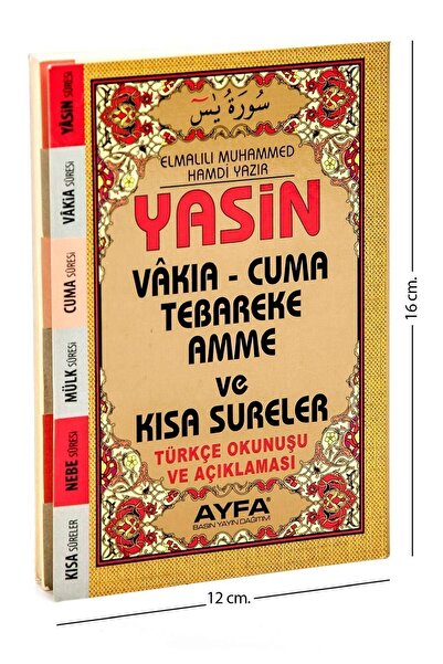 Ayfa Basın Yayın Yasin Kitabı - Çanta Boy - 128 Sayfa - Fihristli - Ayfa Yayı...