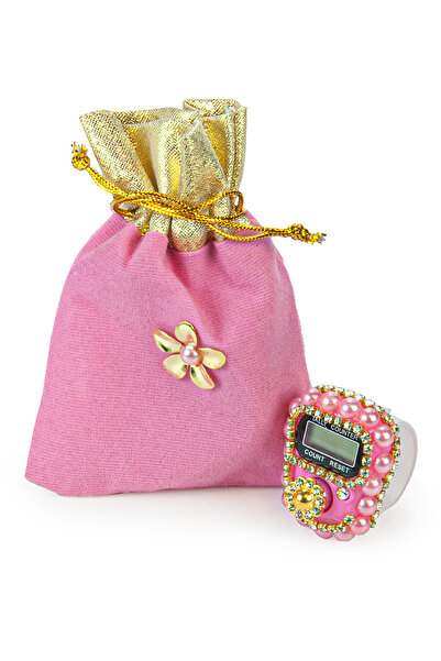 ihvan online Keseli Taşlı Zikirmatik Mevlüt Hediyesi - Pembe