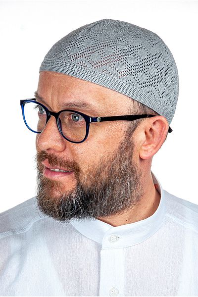 İhvan Κοράλλι Προσευχή Skullcap Γκρι 12 Τεμάχια