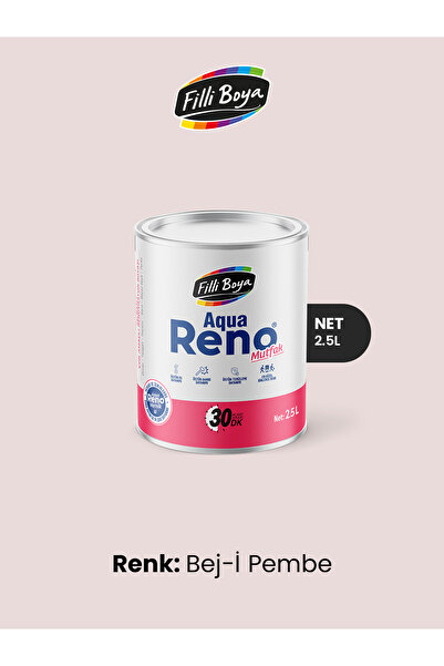 Filli Boya Aqua Reno Mutfak 2.5 Lt Bej-i Pembe