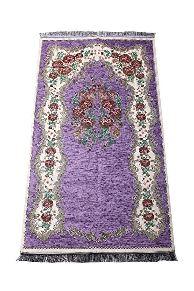 İhvan Lüks Gülce Şönil Seccade - 0260 - Lila Renk