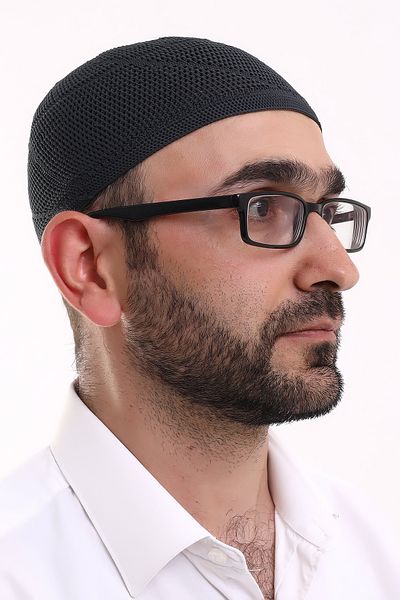 ihvanonline Дантелена памучна плетка, машинно плетена, черна шапка