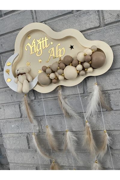 NeşeliAtölyem Στολίδι πόρτας Bubble Cloud