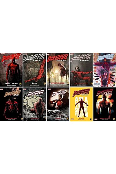 Arka Bahçe Yayıncılık Daredevil Korkusuz 1-2-3-4-5-6-7-8-9-10 Çizgi Roman Seti