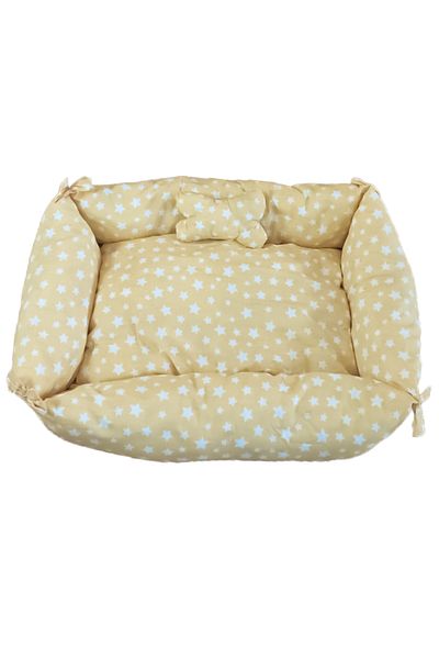 Sdypet Lux Cat Bed, Small Breed Dog Bed - Yellow