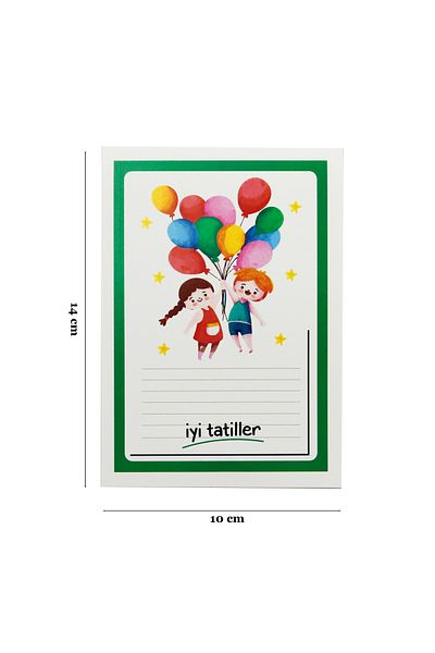 reprodesign 🎈   Colorful "Happy Holidays" Cards – 10X14 cm 🎨 |   Pack of 30 |   Note Card M-1 for Teacher Gift