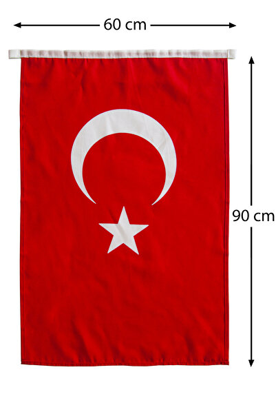 ihvan online Türk Bayrağı 60x90 cm Alpaka Kumaş
