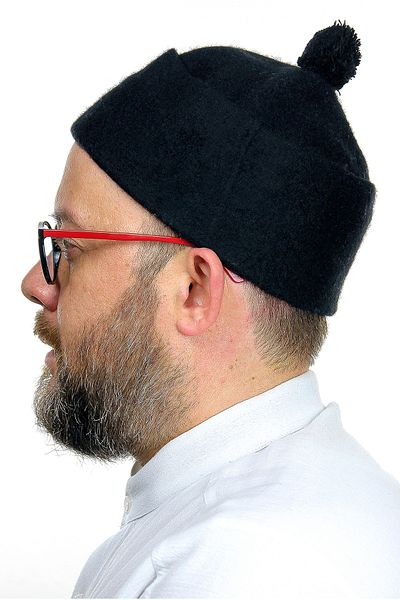 ihvanonline Μαύρη τσόχα μαλλί Skullcap