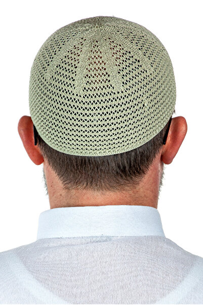 İhvan Luxury Steel Knitted Prayer Skull Peanut Green 1 Piece