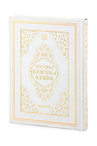 Ayfa Basın Yayın Tecvidli Kuranı Kerim - Termo Deri - Rahle Boy - Beyaz Renkl...