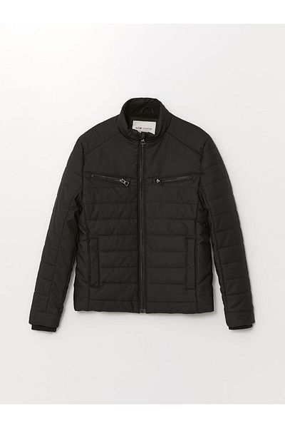 LC Waikiki Lcw Stand Collar Boy's Leather Look Coat