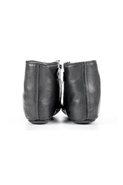 İhvan Мрежести чорапи с козина от овча кожа, широк цип, черни