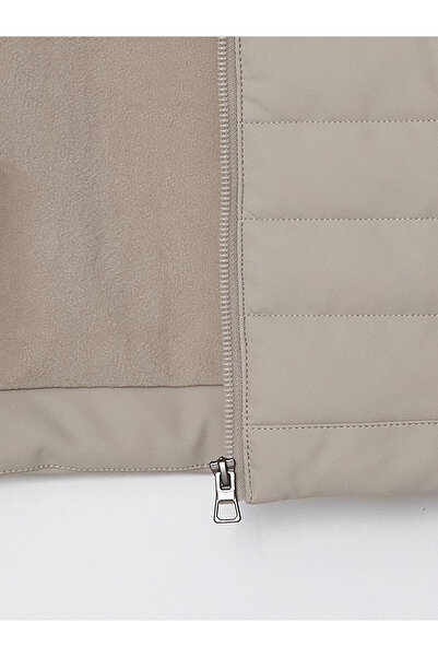 LC Waikiki LCW Dik Yaka Erkek Çocuk Deri Görünümlü Mont