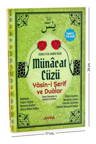 Ayfa Basın Yayın Yasin Kitabı - Orta Boy - 224 Sayfa - Fihristli - Münâcat Cü...