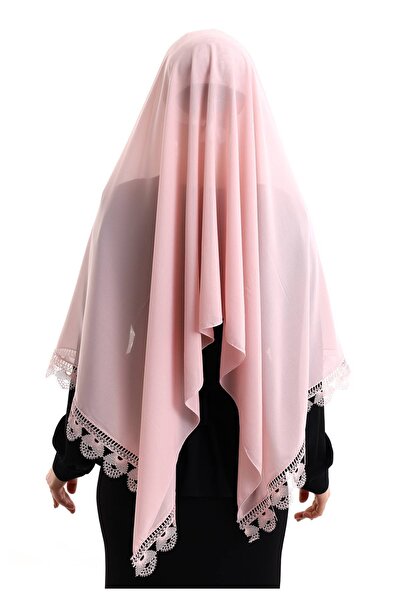 ihvan online Κασκόλ με βελόνα σε χρώμα πούδρας - Κάλυμμα Demor Mevlüt