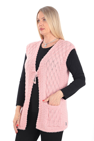 İKSUN Трикотажний жіночий жилет - модель з петлями