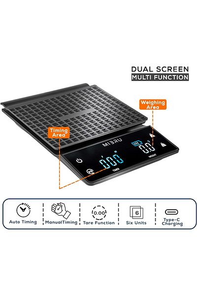 MIBRU Coffee scale digital black