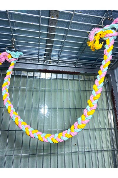 Ciko Kafes Parrot Bird Braided Colored Rope