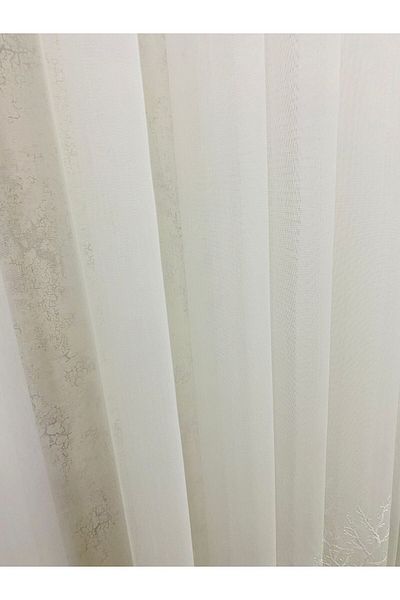 sevcih Elegant Bamboo Tulle Curtain - Plain and Pleated, No Ironing, 2.5 Layers (1 E)