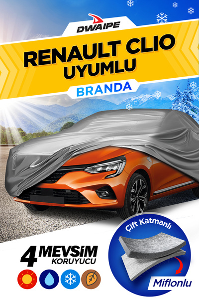 Dwaipe Renault Clio 5 Hatchback Uyumlu Oto Branda Araba Örtüsü Çadırı