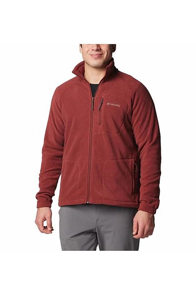 Columbia Ae3039 Fast Trek Ii Full Zip Fleece Dark Red
