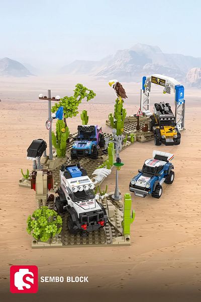 Sembo Block بورش كول كونفوي للطرق الوعرة 268 - مكعبات بناء 268 قطعة متوافقة مع Lego ( 714316 )
