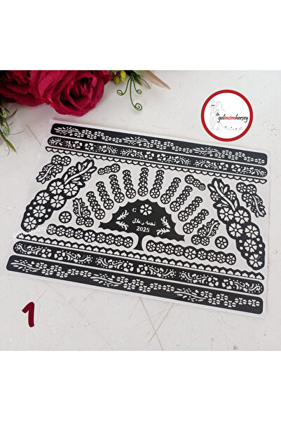 Gelincimherşey Kolay Hint Kınası Sticker Desen
