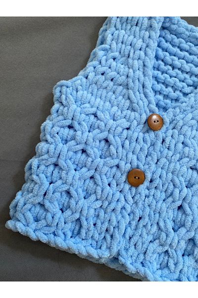ÖRGÜCÜ DESİGN Puffy Baby Vest - Comfortable and Stylish Design