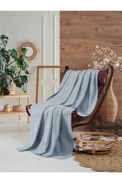 AKSU Brighton Collection Cotton TV Blanket 130x170