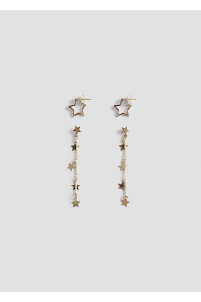 Mango Teen Long Star Earrings