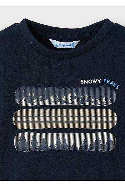MAYORAL Tricou pentru băiat bleumarin - mânecă lungă 04055 095