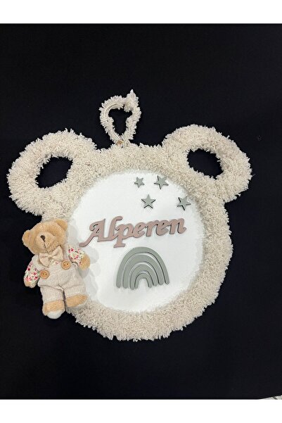 Genel Markalar Bebek Çocuk Odası Yenidoğan İsme Özel Kapı Süsü- Duvar Dekoras...