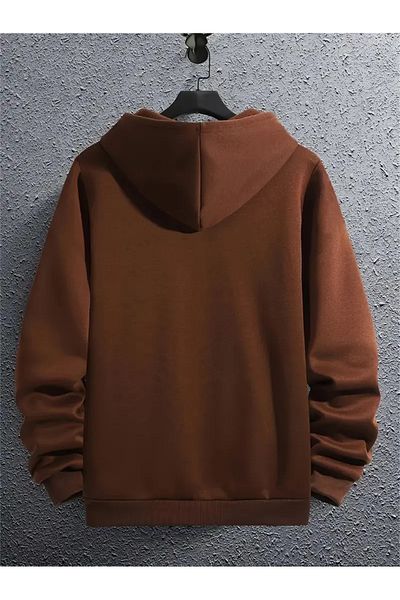 EYAX MODA Φούτερ με φερμουάρ με κουκούλα UNISEX