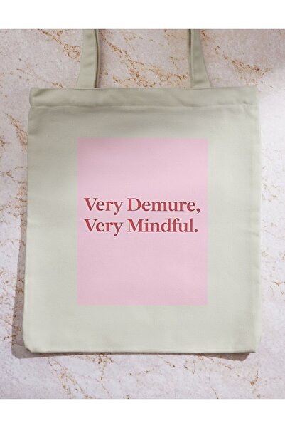 redame Y2K Cloth Tote Bag - Very Mindful Very Demure