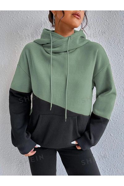 npLStore Χειμερινό Unisex Oversize Φούτερ με κουκούλα - Διπλό Χρώμα