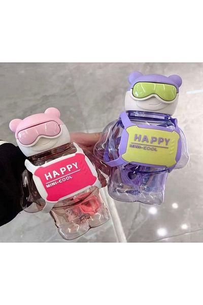 Alphom Robottle Mica 800ml Polycarbonate Water Bottle - Figured Robot Water Bottle, Bpa Free, School Water Bottle Approved