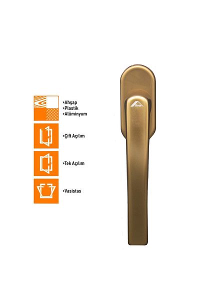 Roto Secustik Bronze Pvc Window Handle - Line