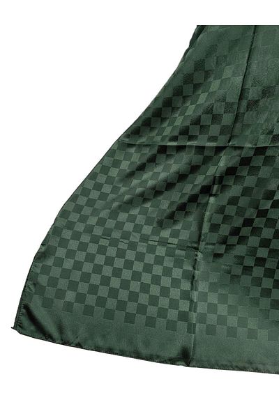 mim eşarp Emproyal 75x190 cm Σμαραγδένιο Σάλι Jan Jan Jacquard Check με σχέδιο