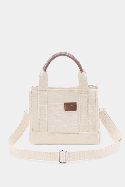 Housebags Geantă tote din pânză moale cremă pentru femei 232